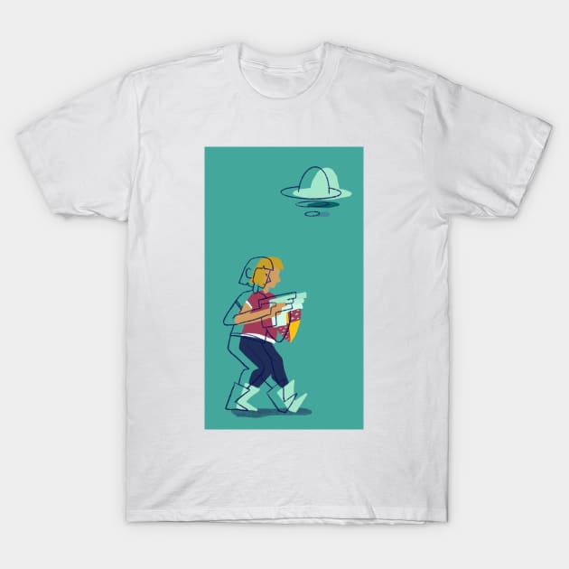 Alien fighter T-Shirt by heartyearning